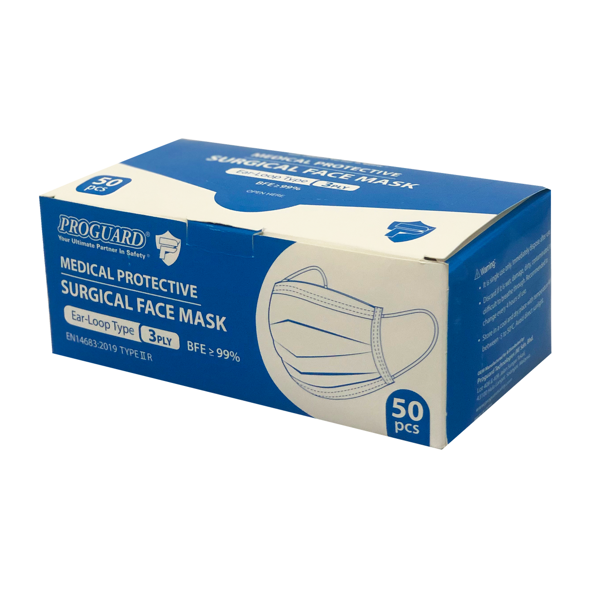 3 Ply Medical Surgical Face Mask Earloop Respiratory Protection