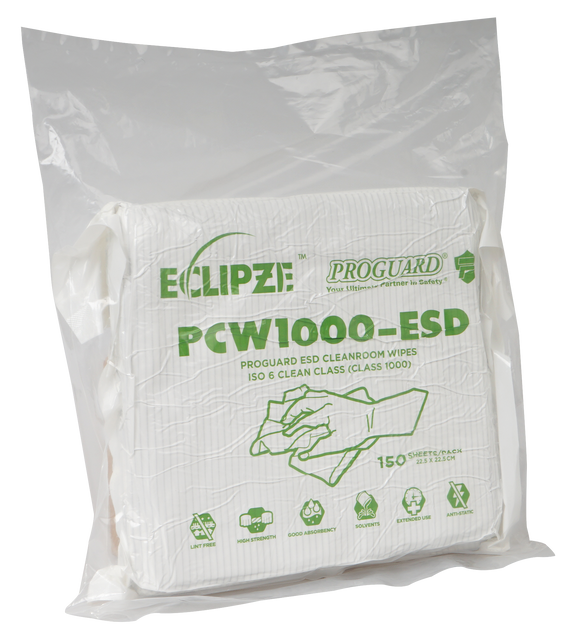 ESD Cleanroom Industrial Wipes - ISO 6 Class 1000