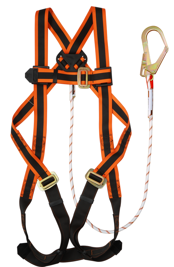 Full Body Harness Lite 1 D-ring - Single Kernmantle Lanyard Set