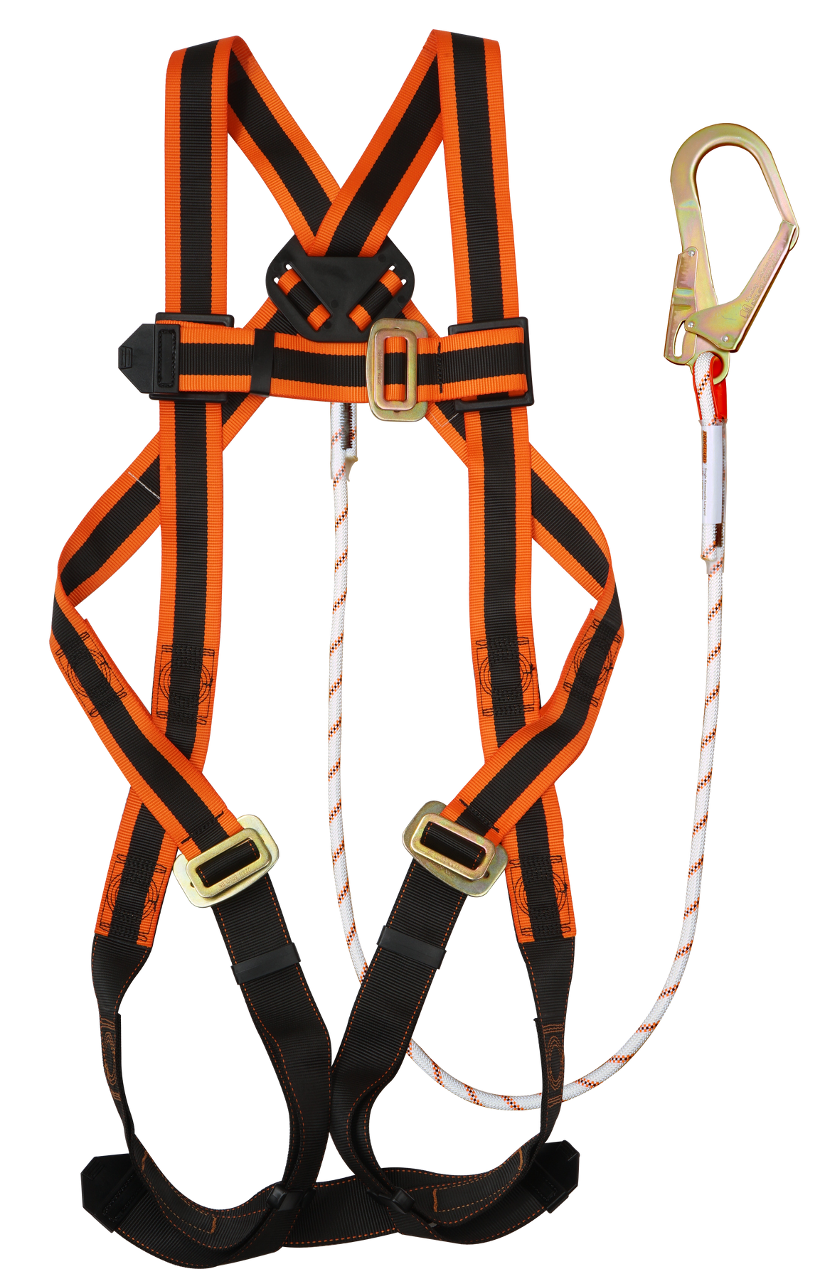 Full Body Harness Lite 1 Dring Single Kernmantle Lanyard Set