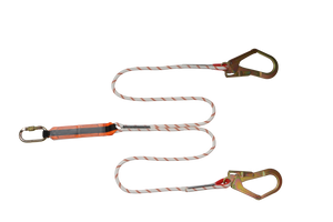 Double Kernmantle Lanyard 1.8M with Energy Absorber - Large Hook