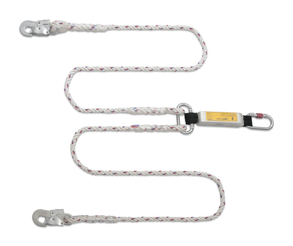 Economic Twin Polyamide Lanyard with Energy Absorber