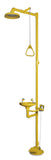 Polycarbonate Bowl Combination Emergency Shower And Eyewash