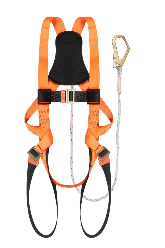 Full Body Harness Built-in Lanyard