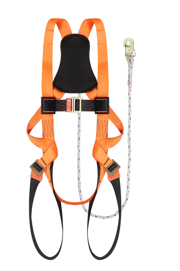 Full Body Harness Built-in Lanyard