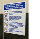 Employee Hand Washing / Langkah-langkah membasuh tangan untuk para pekerja