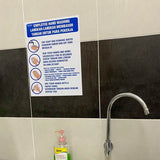 Employee Hand Washing / Langkah-langkah membasuh tangan untuk para pekerja