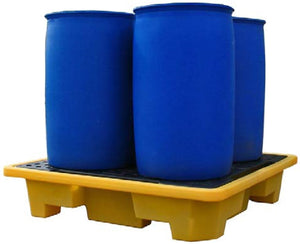 Stackable 4 Drum Spill Pallet