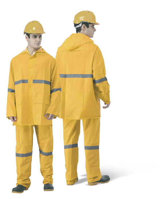 Heavy Duty Visibility Rainsuit with High Reflective Strip